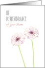 Remembering Your Mom Pretty Pink Gerberas card