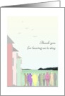 Thank You for Getaway to Stay by the Sea People Houses Sea View card