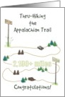 Finishing Through Hiking the Appalachian Trail Congratulations card