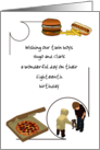 Custom Birthday Parents to Twin Boys Burger Fries Hot Dog Pizza card