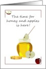 Rosh Hashanah Sweet New Year Dipping Apples in Honey card