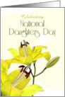 National Daughters Day Vibrant Yellow Lilies card
