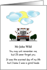 Thank You EMS from Child Paramedics Waving from Ambulance card