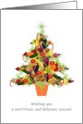 Season’s Greetings for Nutritionist Edible Christmas Tree and Pot card
