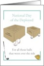Day of the Deployed Navy Service Personnel Care Package Sports Balls card