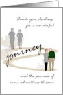For Husband Wedding Anniversary Thank You for a Wonderful Journey card