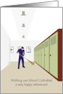 Happy Retirement School Custodian card