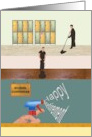 Happy Retirement School Custodian card