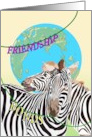 Celebrating Friendship Bonds Across The Miles Zebras card