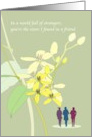 Celebrating Sisterhood with Close Friends Yellow Floral Climber card