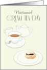 National Cream Tea Day UK Jam and Clotted Cream on Scone card