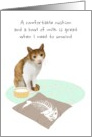 Unwind Relax And Take Things Easy Cat Giving Advice card