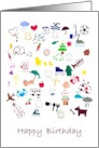 Birthday Icons A World To Explore card