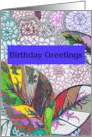 Leaves Like Lacework Birthday card