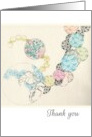 Thank You Patterned Spheres In Soft Color Tones Sympathy card