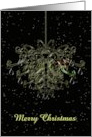 Merry Christmas Crystal Chandelier Ornament card