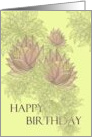 Happy Birthday Light Blooms card