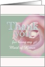 Thank You For Being My Maid Of Honor Pretty Soft Purple Rose card