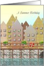 Summer Birthday Pretty Quayside card