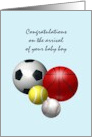 Congratulations on Becoming Parents Baby Boy card