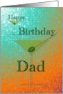 Birthday Greeting for Dad Here’s to You Dad Martini card