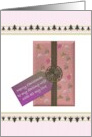 Christmas for Wife With All my Love Pretty Gift Wrapped Present card