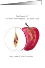 Get Well Humor An Apple a Day card
