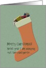 Christmas Humor Candy Canes Presents and Stocking card