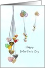 Valentine’s Day For Sweetheart Strings Of Hearts Afloat card