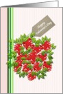 Valentine’s Day A Bouquet Of Red Hearts card