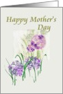 Mother’s Day For Mom Pretty Alliums card