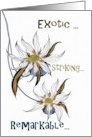 Birthday For Her Turning Back Time Exotic Flower card