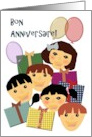Bon Anniversaire French Birthday Greeting For Children card