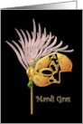 Mardi Gras Masquerade In Gold card