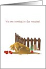 We are Moving Pig and Apples card