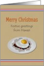 Christmas Greetings From Hawaii Loco Moco card