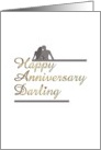 Wedding Anniversary Couple Sitting Close Together card