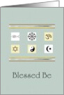 Congratulations Interfaith Ordination Symbols card