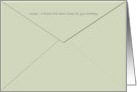Birthday Greeting For Friend Back Of Envelope card
