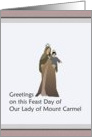 Feast Day of Our Lady of Mount Carmel card