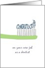Congratulations New Dentist Job Congratulations On A Toothbrush card
