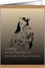 Feast Day of Our Lady of Mount Carmel card
