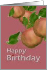 Fruity Birthday Greeting Crisp Juicy Apples card