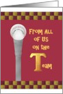 Thank You Coach From T-Ball Team Ball On A Tee card