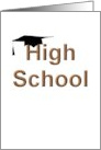 Graduation From High School Announcement Mortar Board card