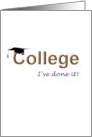 Graduation From College Announcement Mortar Board card