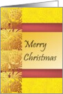 Christmas From Our House To Yours Golden Pine Needles And Cones card