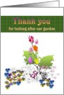 Thank You Gardener Pansies And Tulips card