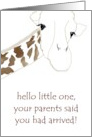 New Baby Congratulations A Cute Giraffe card