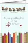 Granddaughter’s 4th Birthday Little Birds and Colorful Presents card